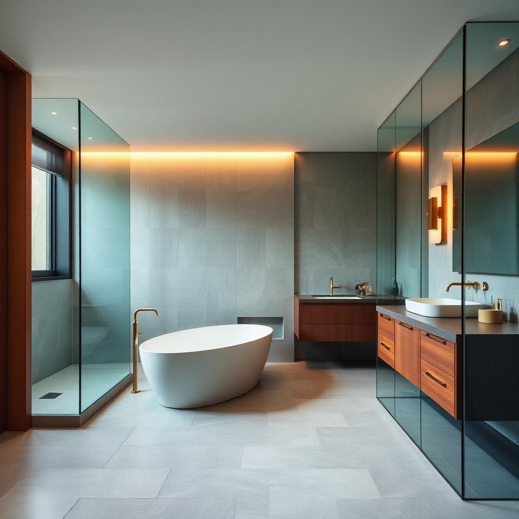 Tiled walk-in shower in an Ottawa bathroom with a fully waterproofed wet area